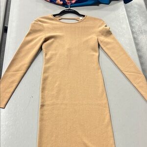 A.L.C. Tan Long Sleeve Dress